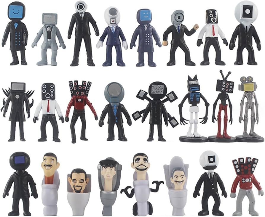 Amazon.co.jp: Skibidi トイレアクションフィギュアセット カメラマン
