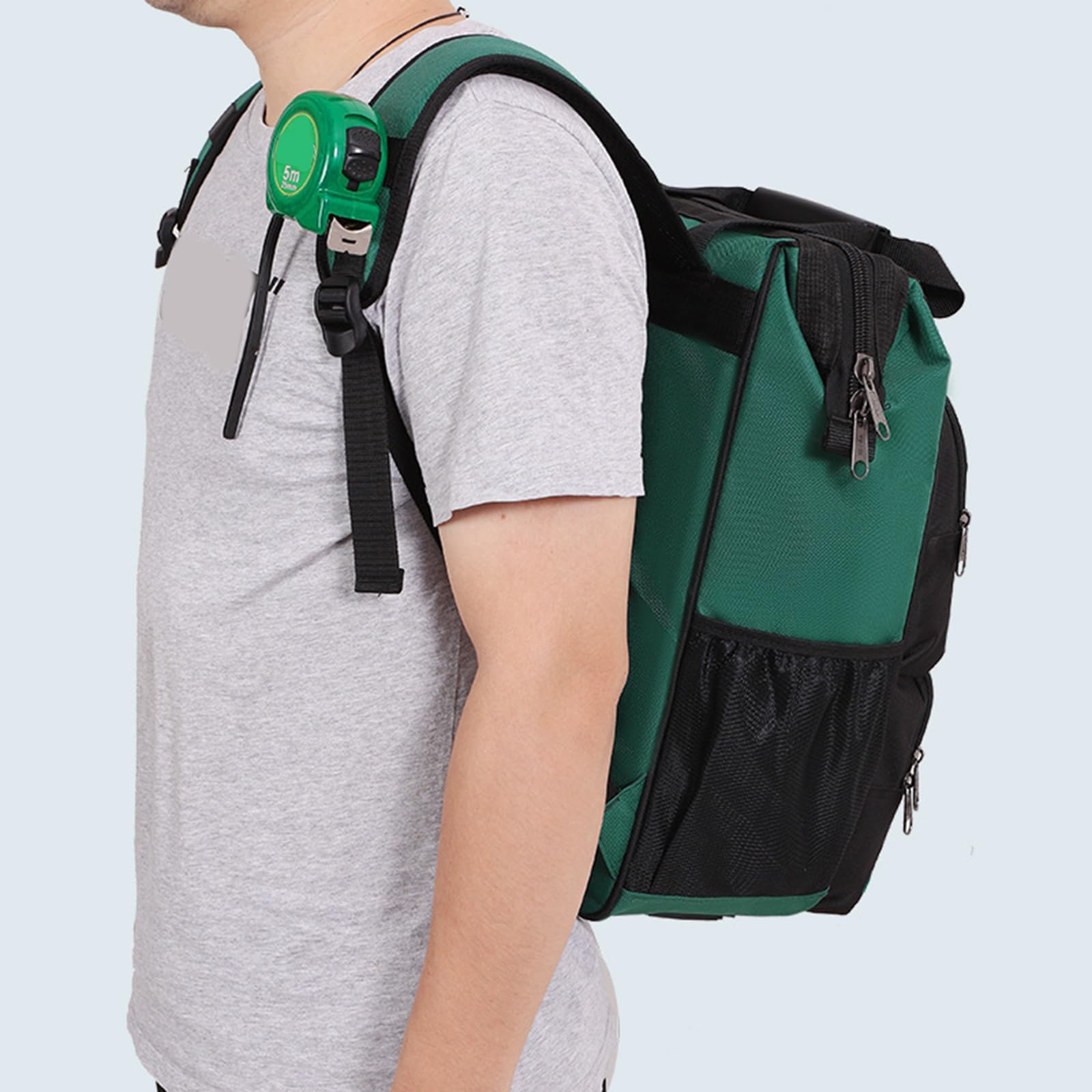 Mochila De Almacenamiento De Herramientas De Resistencia Industrial Bolso De Hombro Para Electricista Caja De Organizadores Reforzada a Prueba De Agua Portadores Duraderos Y Resistentes a Impactos