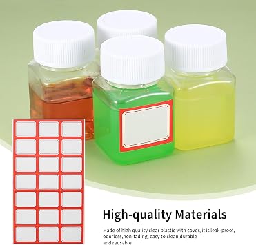 Pack of 14 Bottles 50 ml Portable Travel Bottles Plastic Bottles for Filling Transparent with Lid Empty Portable Cosmetic Bottles Travel Container for Cosmetics Travel Shampoo Lotion