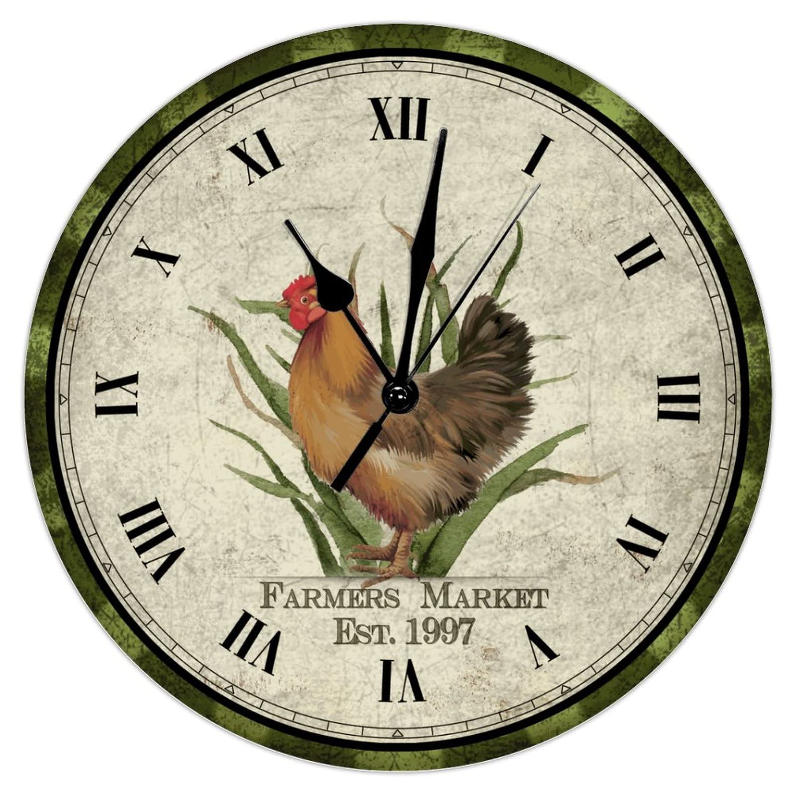 Horloge murale coq silencieuse : fini le tic-tac dans votre salon