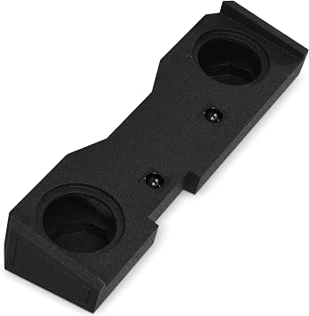 QPower Dual 12in Underseat Downfire Subwoofer Enclosure, QBomb Sub Box Compatible with Chevy Silverado Crew Cab and GMC Sierra Crew Cab 2014-2018 | Compatible with Chevy Silverado Crew Cab and GMC Sierra Crew Cab 2014-2018