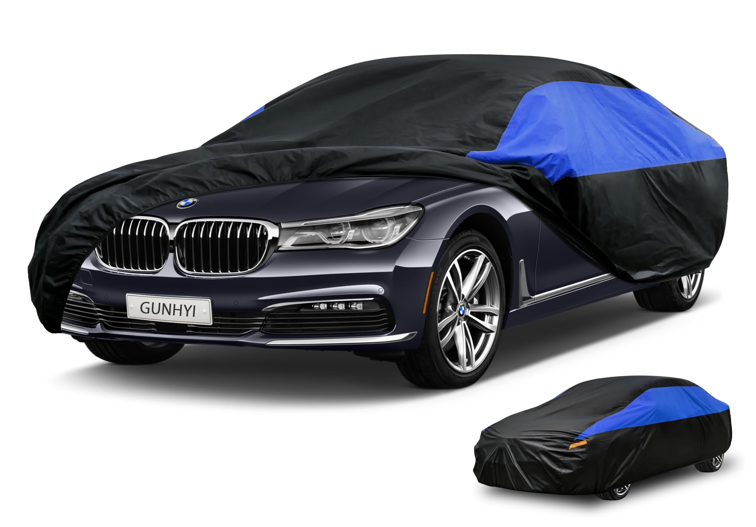 GUNHYI BMW Car Cover Custom Fit BMW 2 Series (F22/F23 G42 F87 218i 220i 228i 230i 235i 240i) Waterproof All Weather, Lightweight Full Car Cover Outdoor Sun UV Rain Dust Snow Wind Protection.