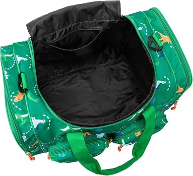 Kids Duffle Bag for Boys or Girls, Fit Travel, Weekend, or Overnight, 19 Length (Green, 19-Inch-Length)