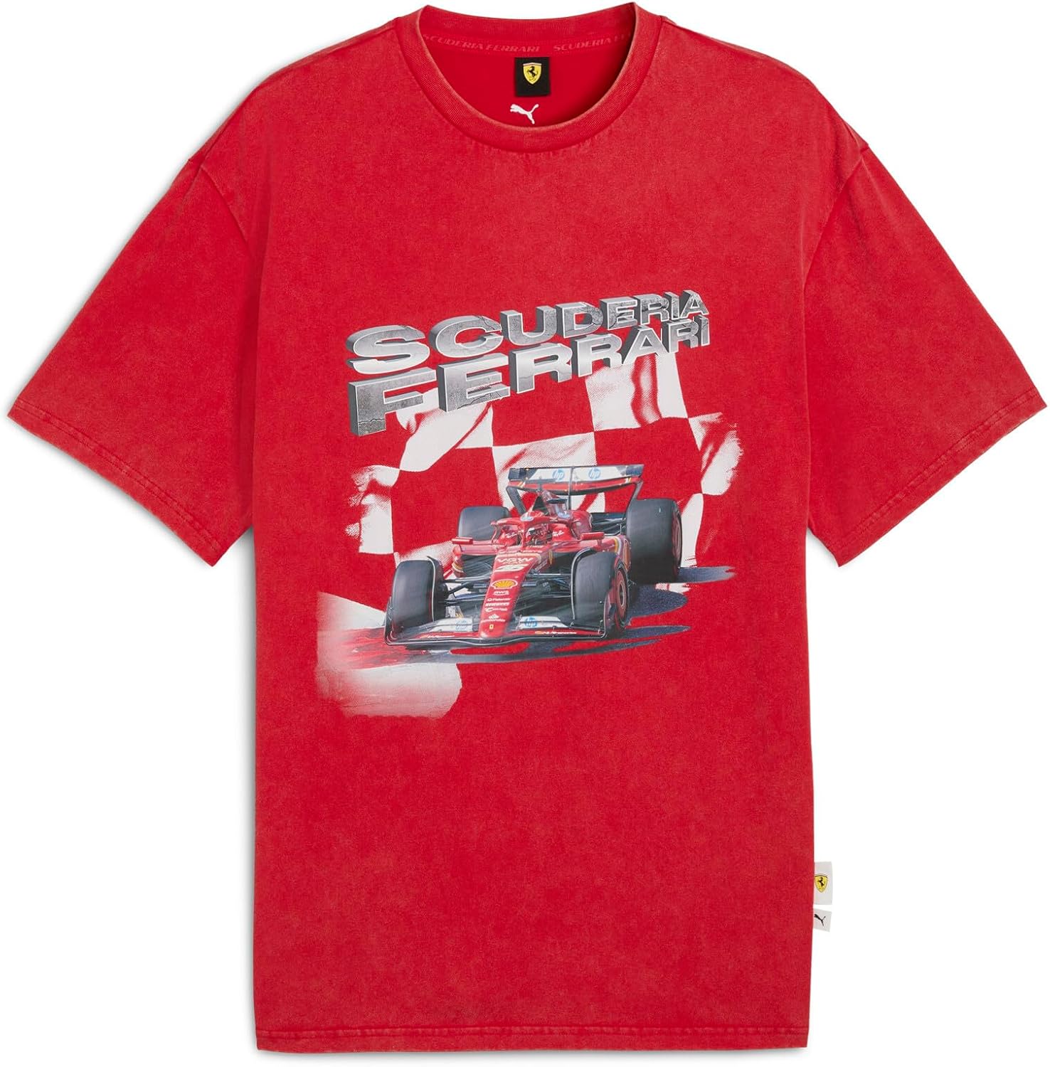 (-48%) PUMA Herren Scuderia Ferrari Sportswear Graphic T-Shirt XL, Rosso Corsa Red