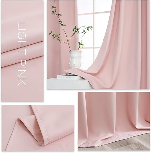 Miniatura 3 de YGO - Cortinas opacas de color sólido (2 paneles, 52 pulgadas de ancho)