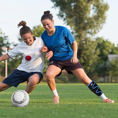 Miniatura 6 de supregear Soporte de pantorrilla, ajustable para la espinilla, manga de compresión para la pantorrilla, para aliviar la hinchazón muscular, alivio