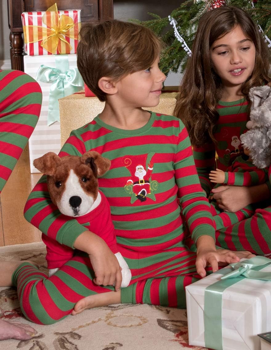 Leveret Kids & Toddler Pajamas Boys Girls Unisex 2 Piece Pjs Set 100% Cotton Sleepwear (12 Months-14 Years)