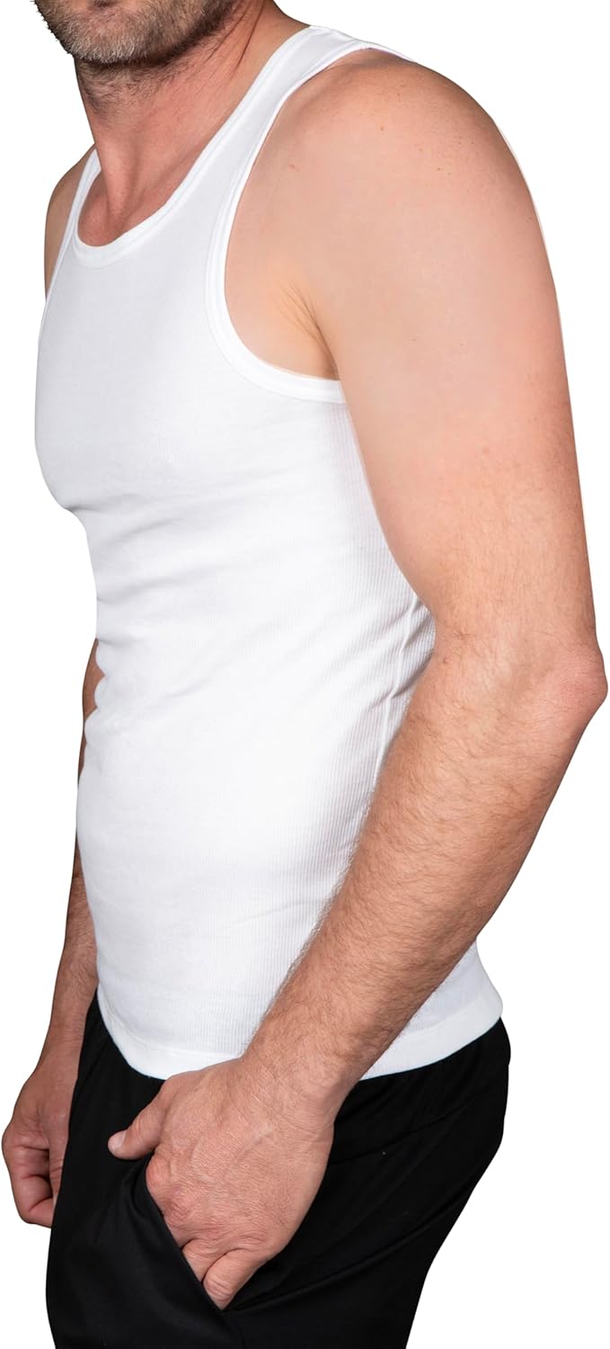 Columbia Mens Tank Undershirt 4 Pack - Image 3