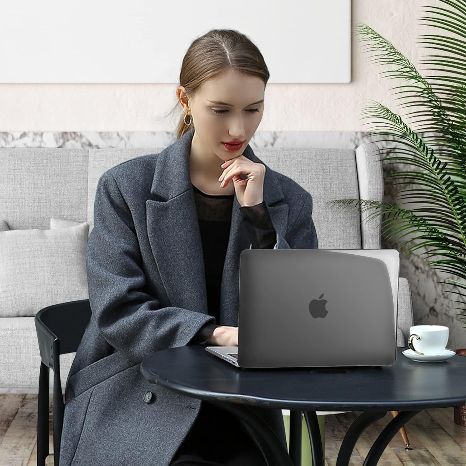 MOSISO Compatible with MacBook Pro 14 inch Case 2021 2022 Release A2442 M1, Vertical Sleeve Bag&Plastic Hard Shell&Keyboard Skin&Screen Protector&Storage Bag, Crystal Black&Black