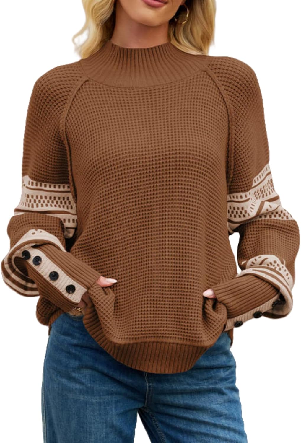 Fall Women's Cable Knit Sweater Crew Neck Long Sleeve Pullover Casual Streetwear Going Out Sweaters