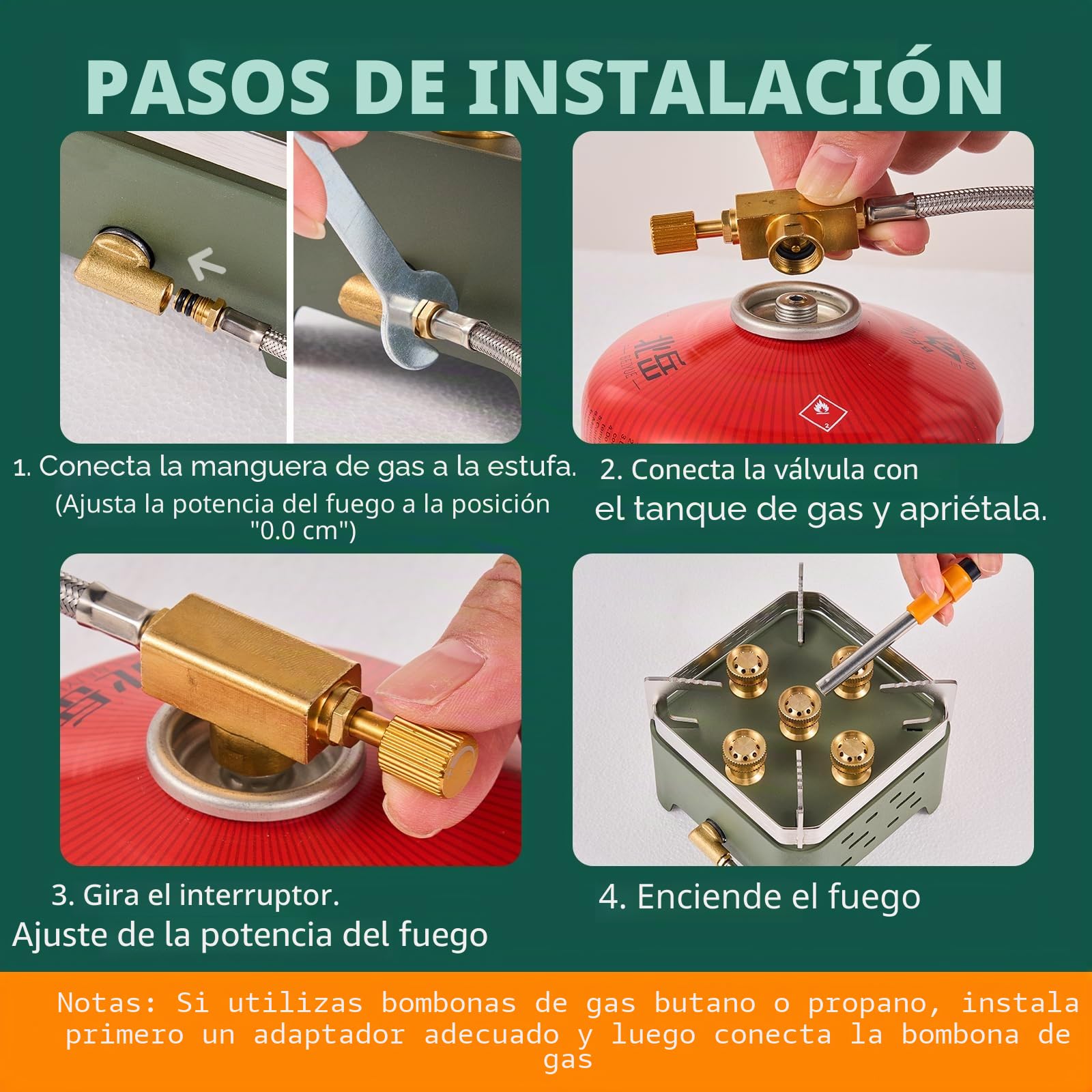 9000w Hornillo de Camping Portátil Hornillo acampada De Gas