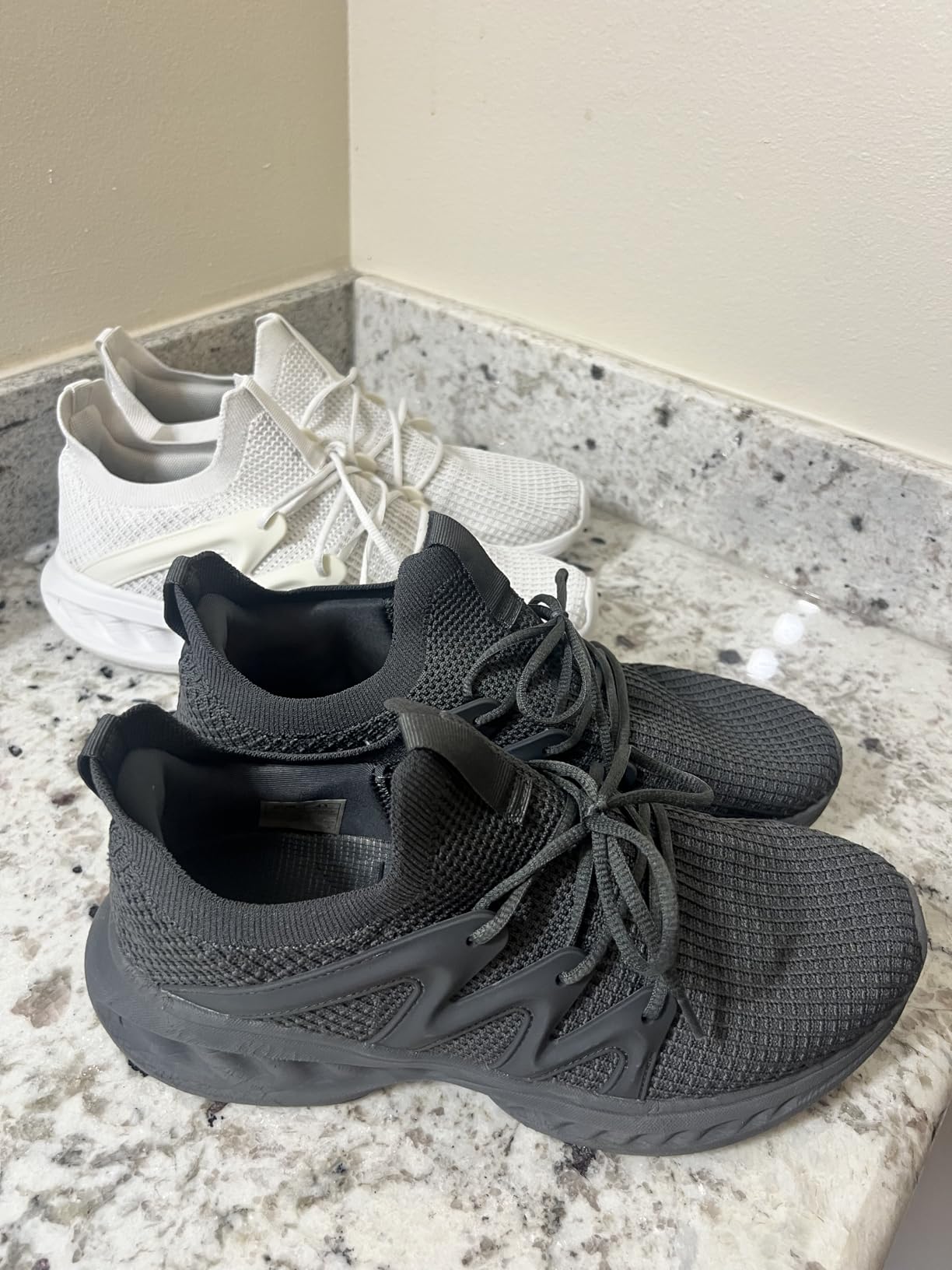 Pujcs Men's Slip on Walking Shoes Lightweight Breathable Non Slip Running Shoes Athletic Gym Tennis Shoes Sneakers for Men