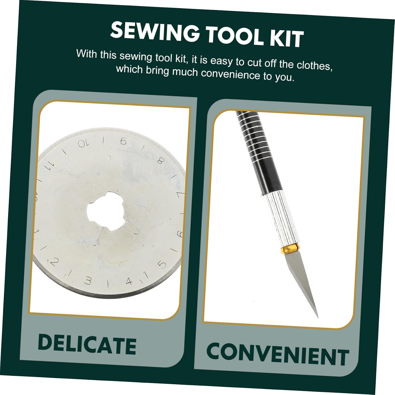 Fabric Cutter Kit Rotary Cutter for Fabric Easy Blade Replacement Premium Quality Sewing Tool with Cutting Mat for Diy Crafts and Sewing Projects