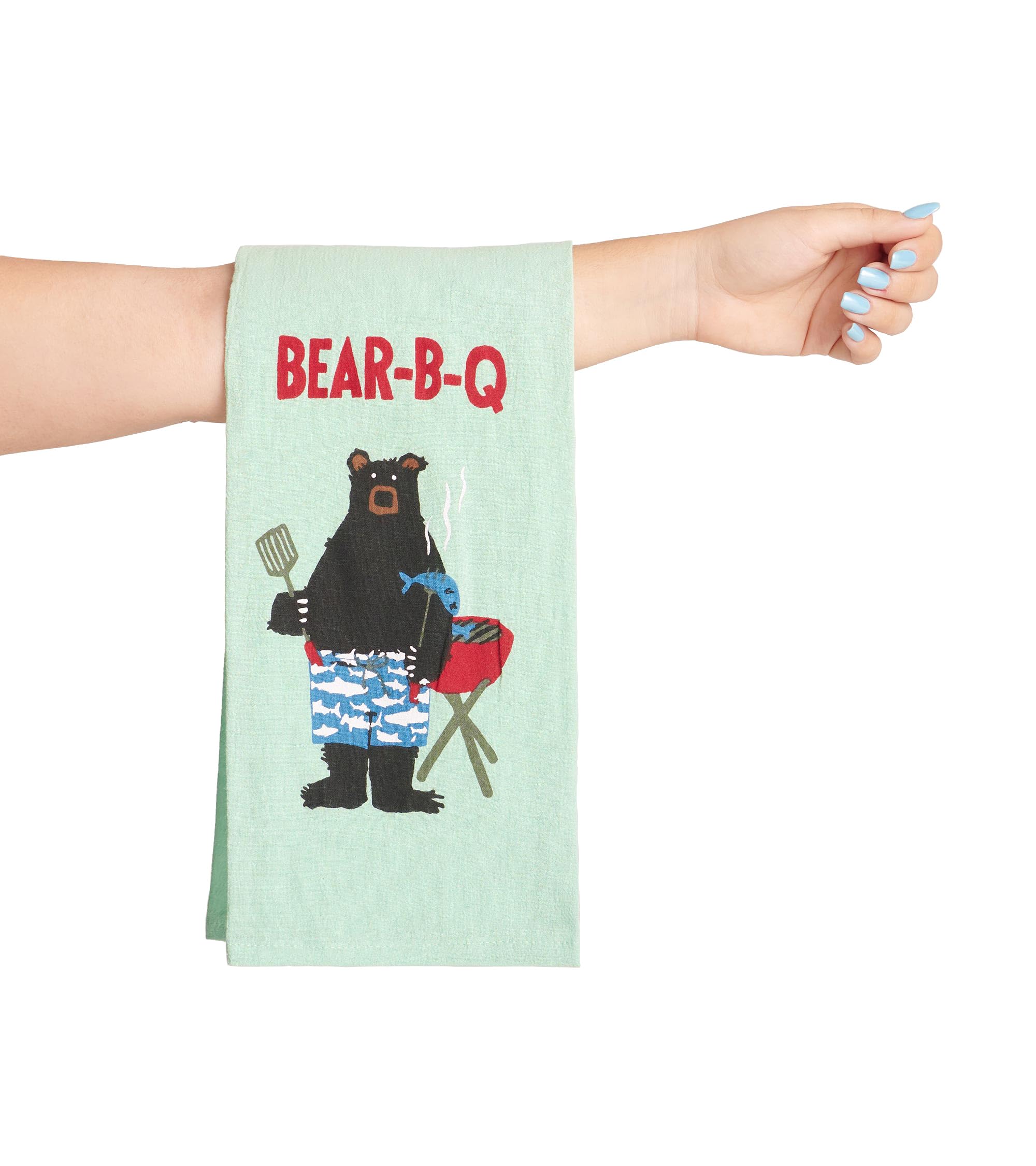 Little Blue House Kitchen Hand/Dish Towels, Bear-B-Q, One Size