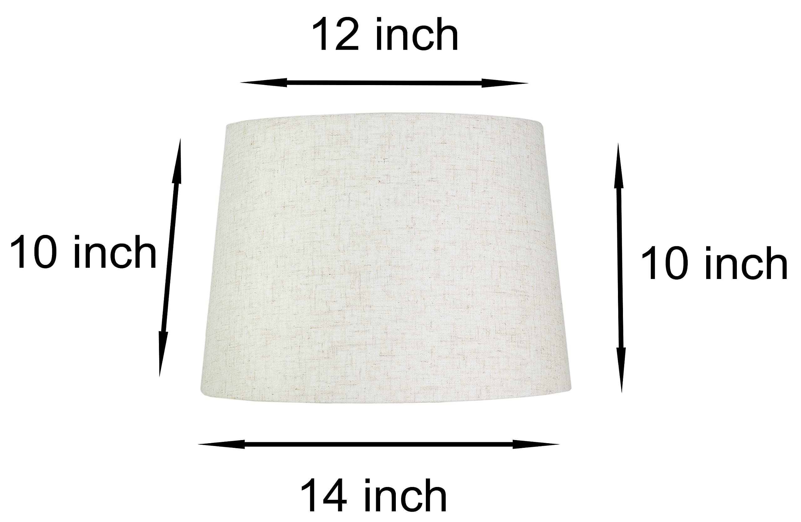 Urbanest Hardback Drum Lampshade, 12x14x10