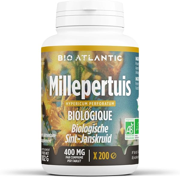 Bio Atlantic Comprimés de Millepertuis bio 200 unités