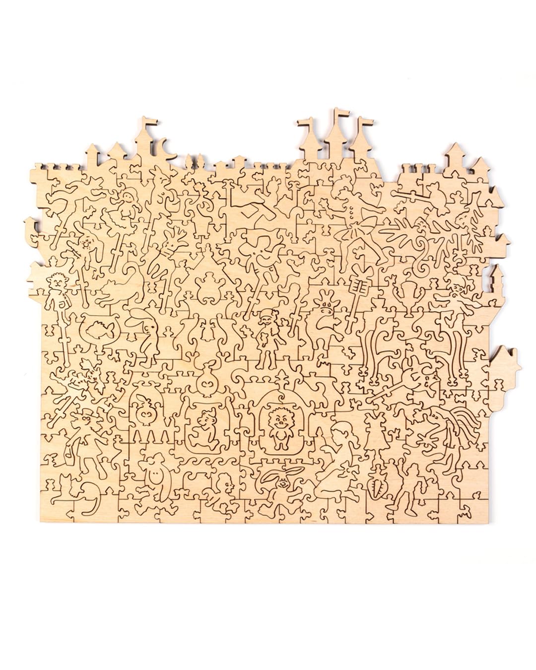 DAVICI | Drewniane Puzzle | D4 - Doll House | 240 sztuk | Rozrywka dla dorosłych i dzieci | Wyzwanie umysłowe | Unikalne kształty | Niesamowite wzory | Dekoracja koronki | Prezent |