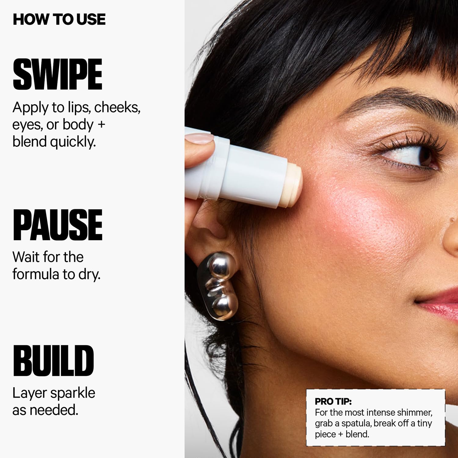 Milk Makeup Cooling Water Jelly Shimmer – Buildable Face + Body Highlighter Stick for Sheer Shimmery Glow – Long-Lasting, Hydrating, Glitter Free Formula - Image 6