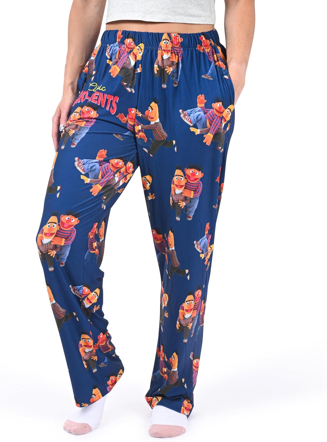 BRIEF INSANITY Sesame Street Pants & Pajama Bottoms, Soft Pajama Pants for Women & Men with Different Design & Sizes