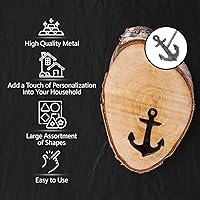 Vista 4 de The Leather Guy Hierro de marca de 2.75 pulgadas, cruz, para marca, madera, cuero y parrilla. Método de marca fácil de usar para un toque