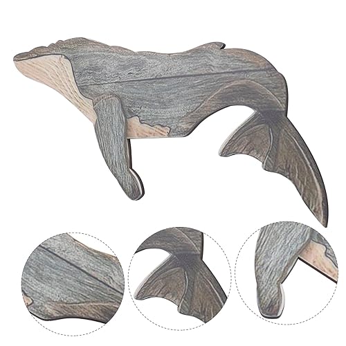 Miniatura 8 de EXCEART 3 pcs pendant outdoor statues sea animals outdoor decoration Sea Animal Ornament Whale Ornament ocean animal Living Room Whale Decor Chic