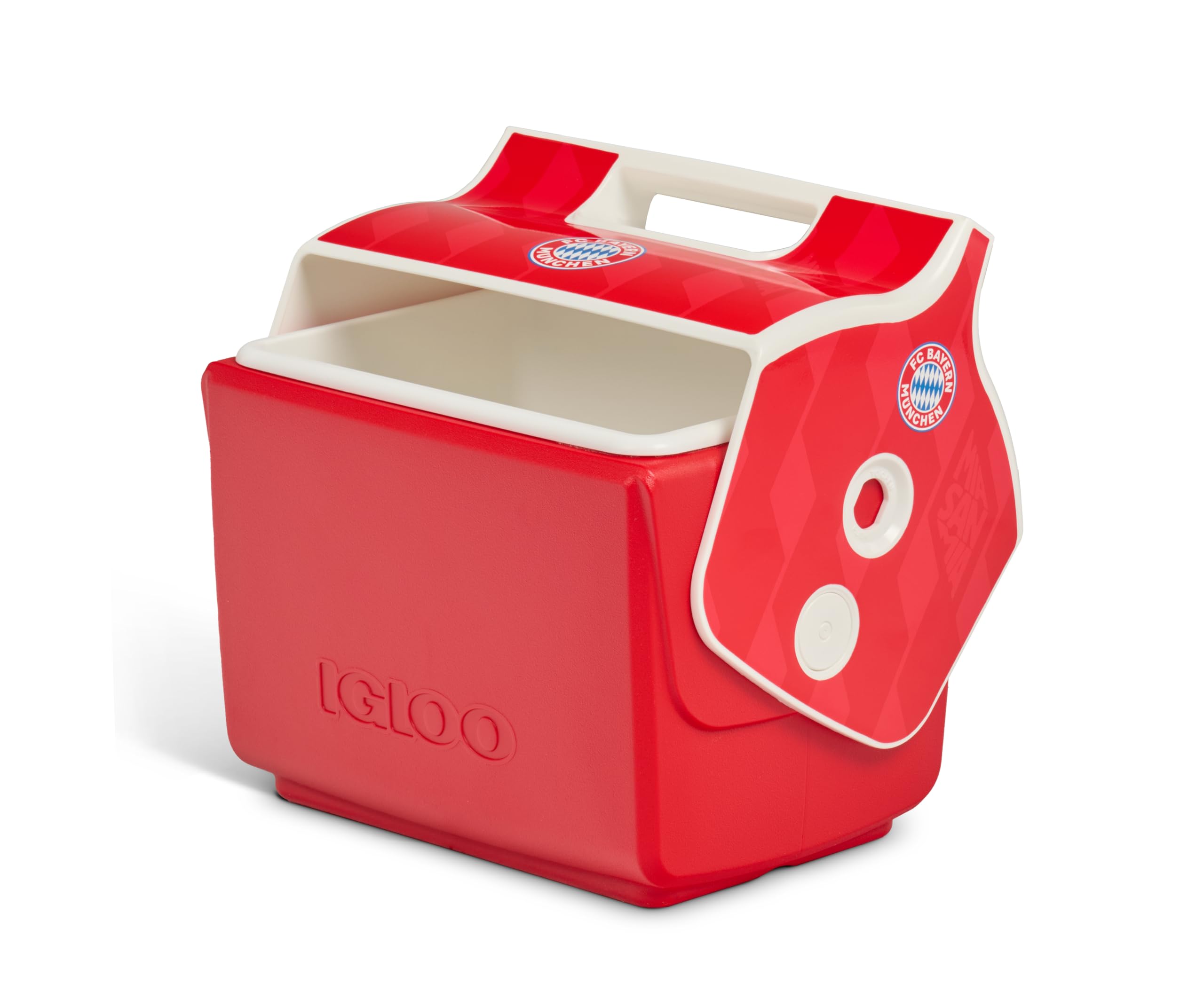 IGLOO Playmate borsa termica - FC Bayern München - articolo ufficiale con licenza, borsa frigo rossa, 6 litri