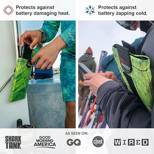 Miniatura 5 de PHOOZY Funda térmica ultraduradera para teléfono frío extremo, funda aislada para teléfono que prolonga la duración de la batería 4X  Equipo de