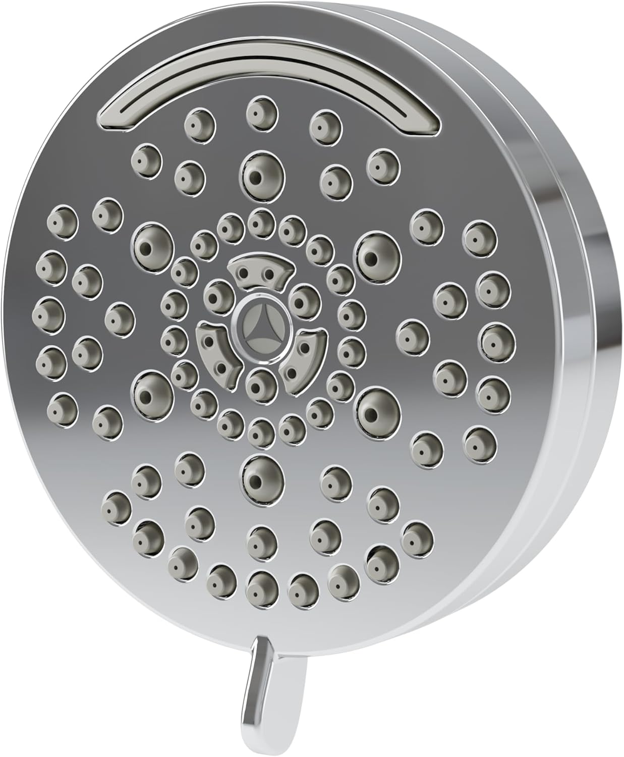 Symmons HydroMersion Contemporary 4 Inch Single Function High Pressure Round Showerhead in Satin Nickel