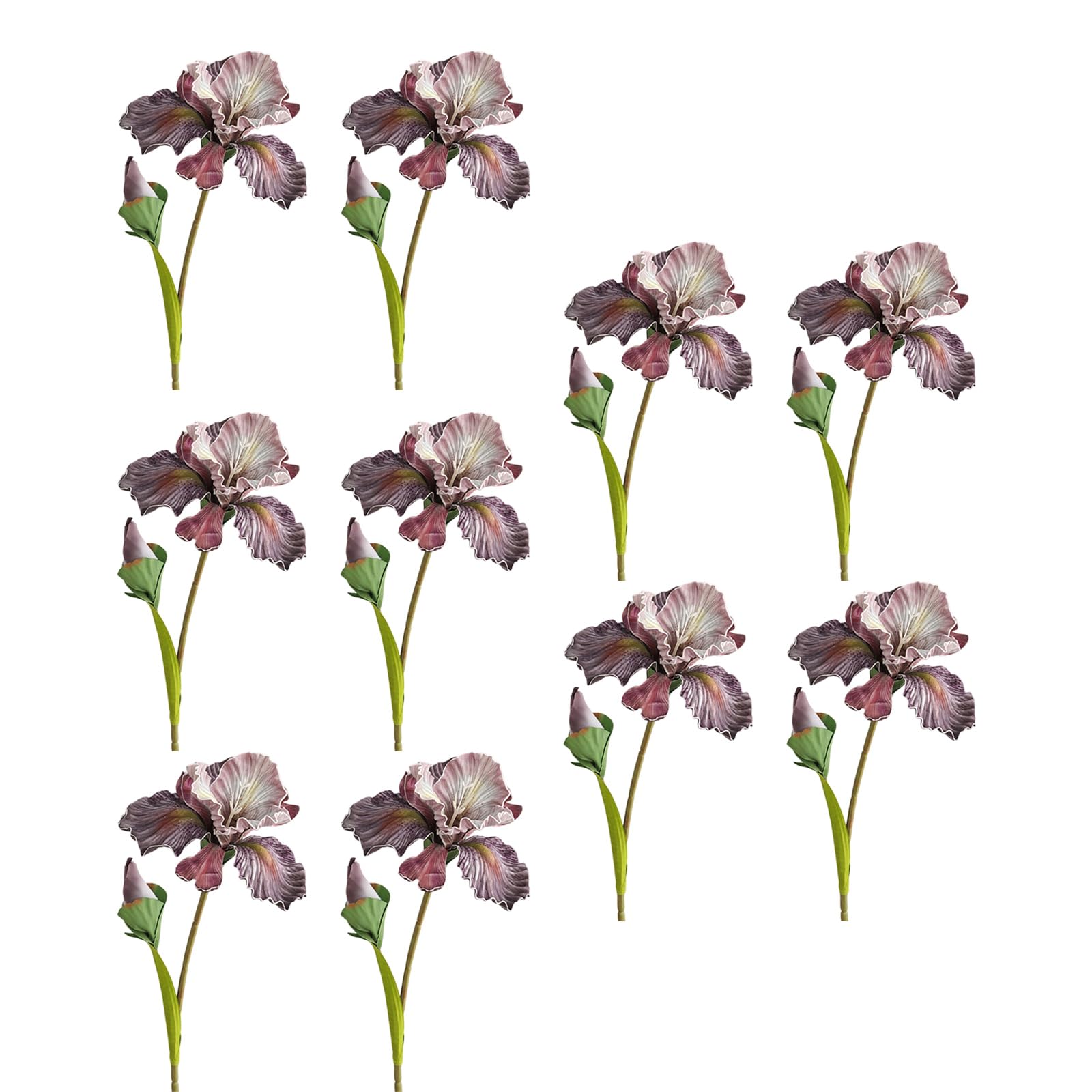 Nucelit 10PCS Artificial Flower 17.7Inch High for Home Decoration Vase Arrangements Wedding Bouquets PartyTable Centerpieces Wedding Christmas Flower Decoration