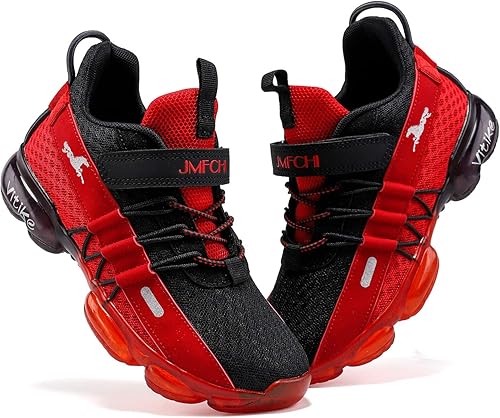 Miniatura 7 de Jmfchi Tenis para niños y niñas, con tejido de punto y malla, transpirables, ligeros, informales y modernos, para correr y deportes