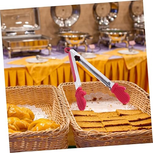 Miniatura 8 de SHOWERORO Pinzas de comida de Navidad, pinzas para servir a la parrilla, pinzas para servir mini pinzas para alimentos, herramientas para tartas,