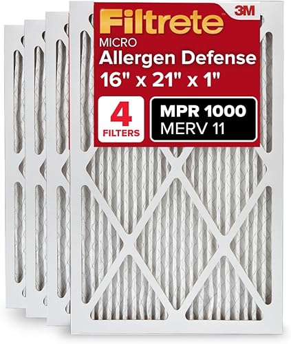 Vista 13 de Filtrete - Filtro de aire para aire acondicionado y calefactor, 10 x 20 x 1 pulgadas, MERV 11, MPR 1000, defensa contra microalérgenos, filtro