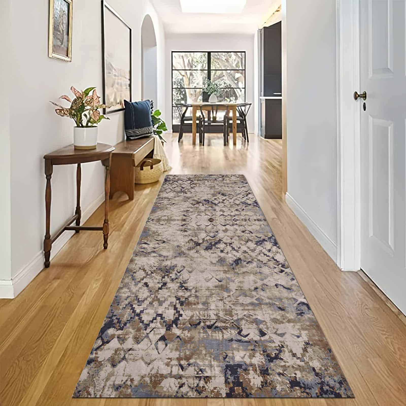 Tapis de couloir moelleux pour un hall d'entrée chaleureux et cosy