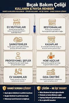 Transformacion 44 cm Profesyonel Bıçak Bileme Masadı Oval Kasap Şef Honlama Çeliği 304 Paslanmaz Çelik Saplı Bileyici 723678