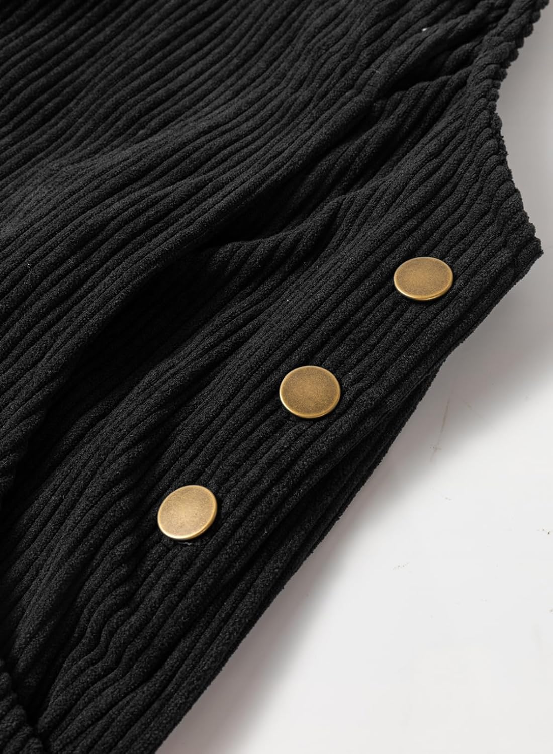 Happy Sailed Womens Corduroy Overalls Winter Fall Casual Sleeveless Adjustable Strap Wide Leg Long Pants Rompers - Image 9