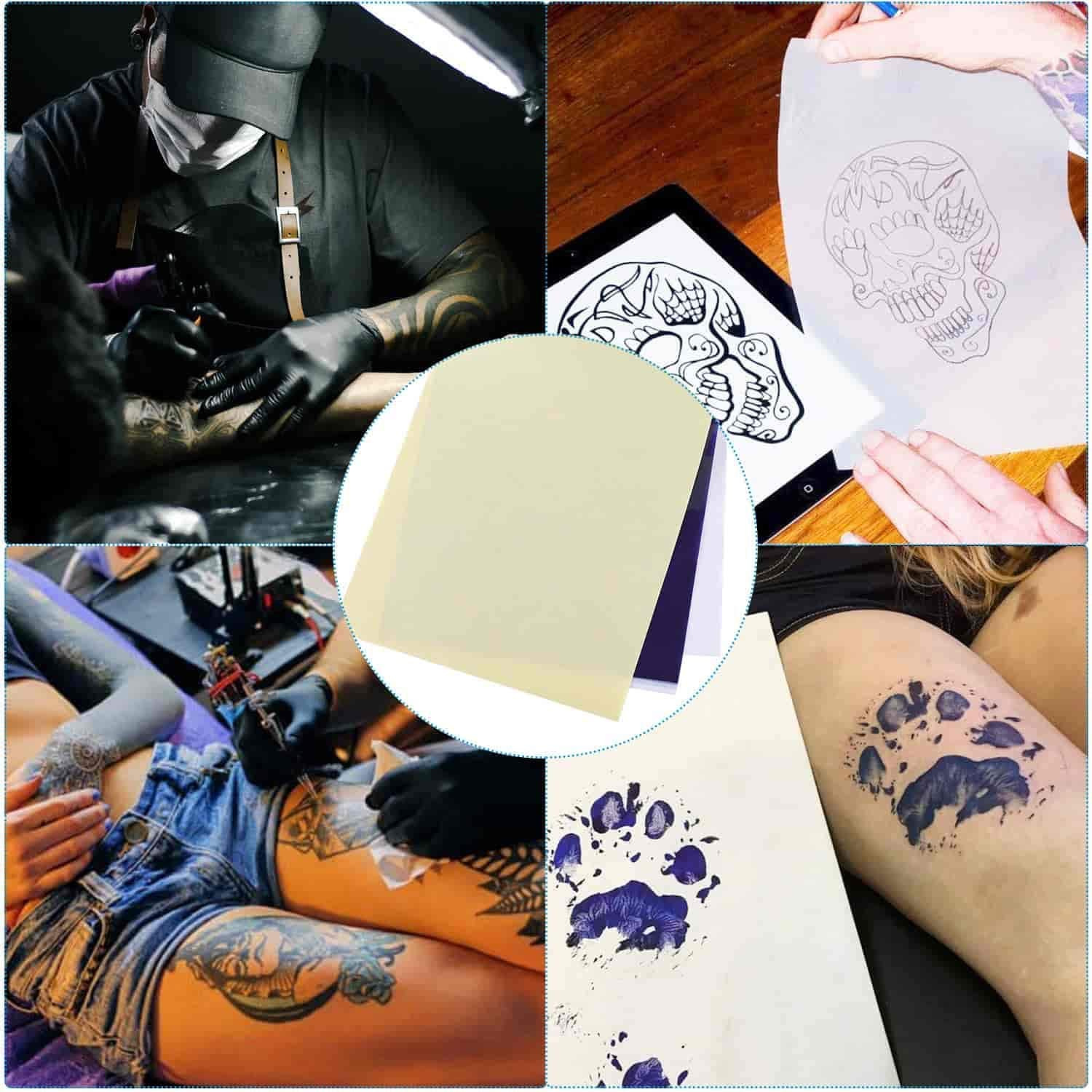 Buy Tattoo Transfer Paper Rayyl Tattoo Carbon Paper 100 Sheets 4