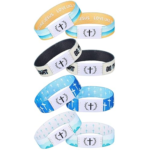 Tondiamo 4 Pcs Wearable Bible Bracelet Bible Verse Daily Bracelet