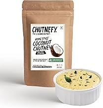 CHUTNEFY|Coconut (Nariyal) Chutney|100% Natural Ingredients|250gms (Dry/Reusable Bulk Pack)|Add Water to Make 800ml|15+ Servings|Authentic Tamil Nadu Homestyle Recipe