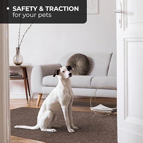 Miniatura 10 de House, Home and More Alfombra antideslizante para interiores, color gris guijarro, 3 pies x 5 pies