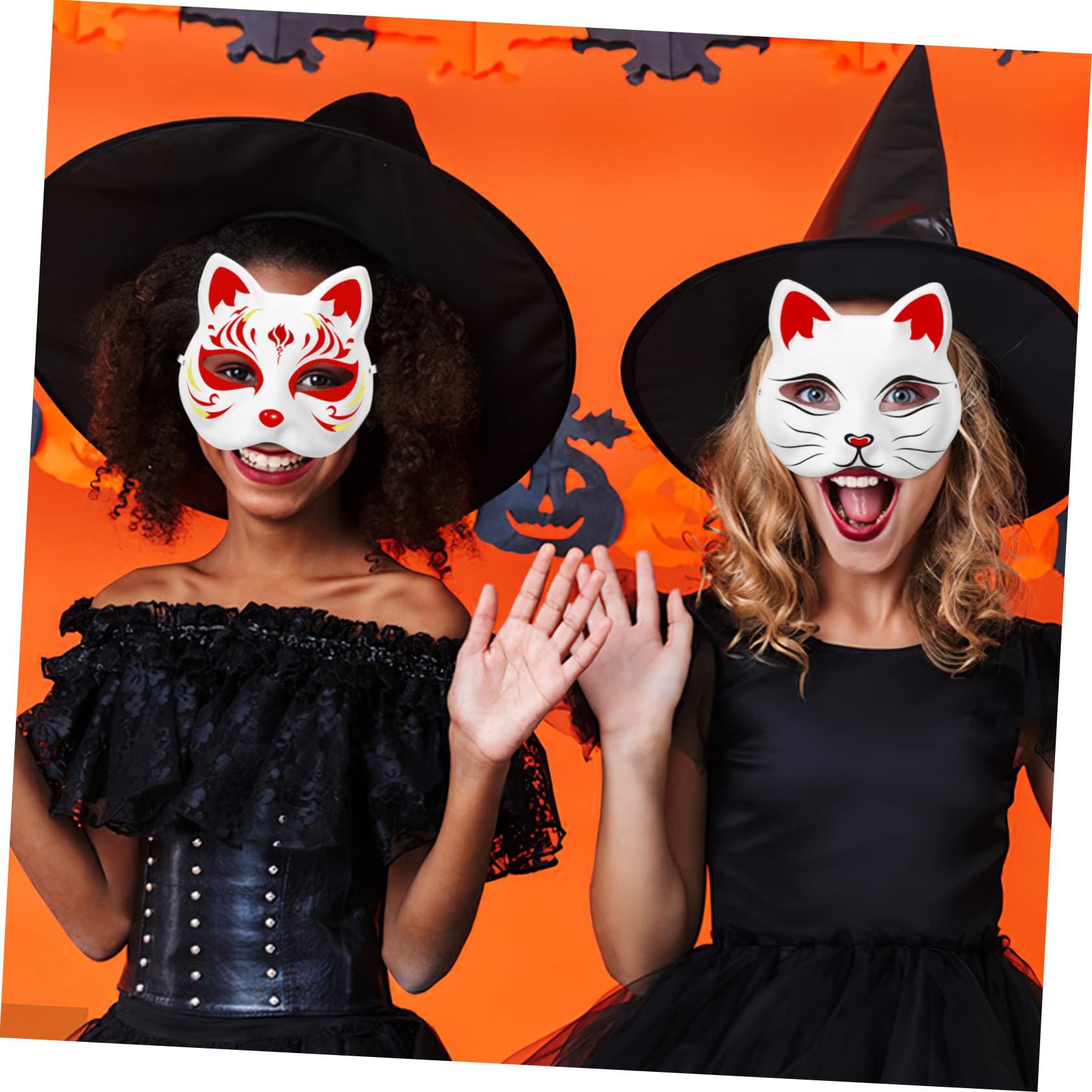 SUPVOX 10 Maschere Verniciabili Diy da Maschere Forma e Uomo per Feste e Halloween Accessori Creativi per Cosplay e Decorazioni da