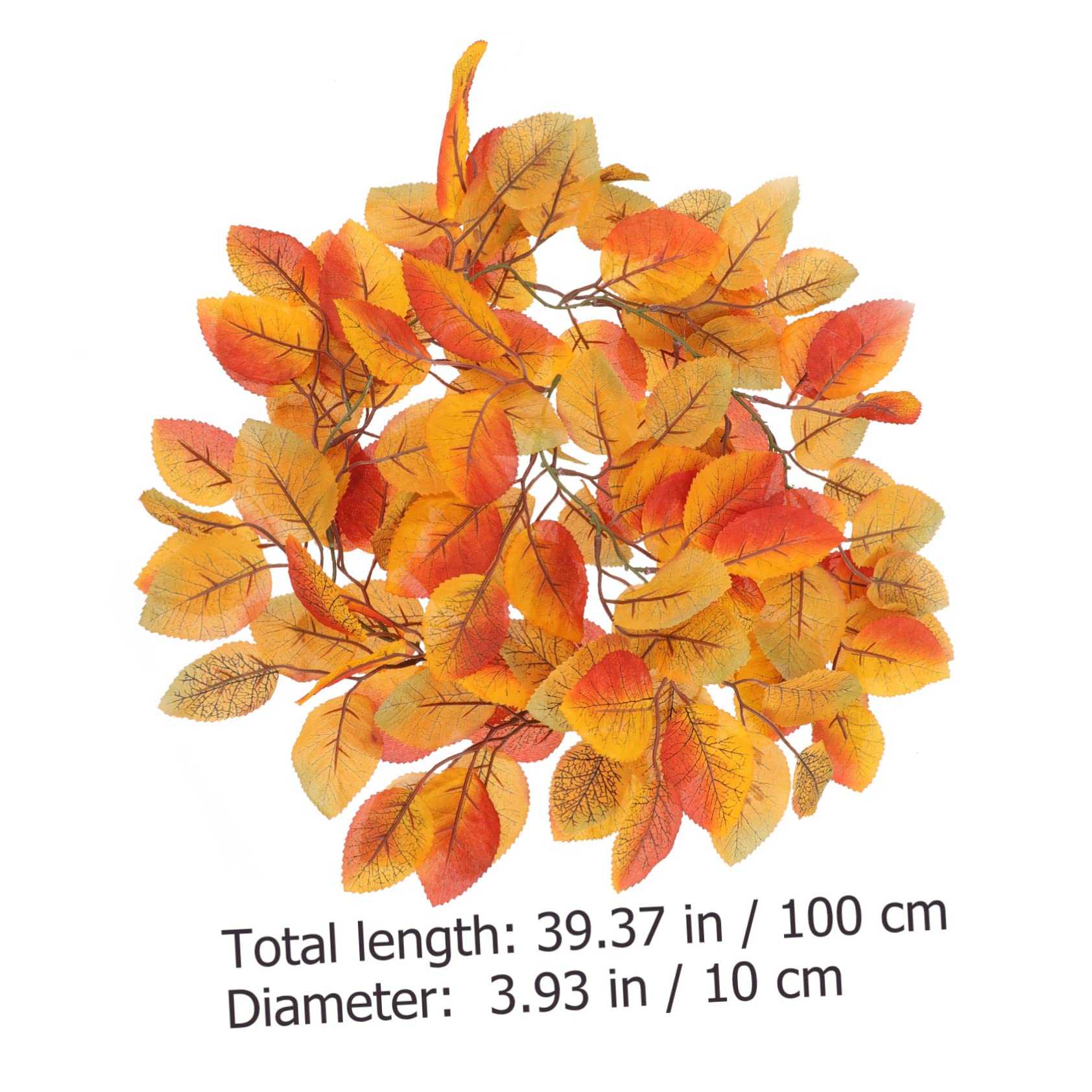 IMIKEYA 3 Stücke Realistische Magnolia Blatt Rattan Herbst Girlande Künstliche Thanksgiving Decor Mantel Zubehör