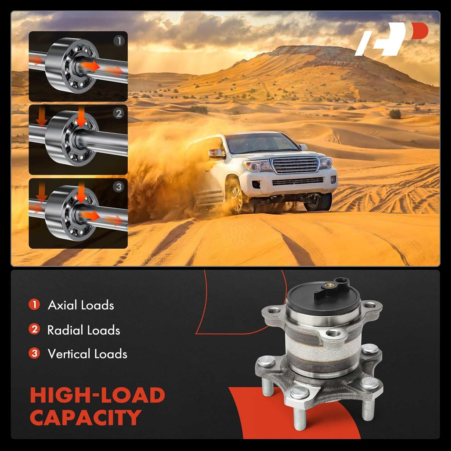 A-Premium 2 x Rear Wheel Bearing and Hub Assembly with 5-Lug Compatible with Nissan Sentra 2020 2021 2022 2023 2024