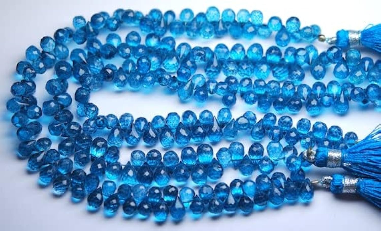 Création bijoux sans imperfection grâce aux briolettes Mystic London AZ micro faceted drops 6-7mm