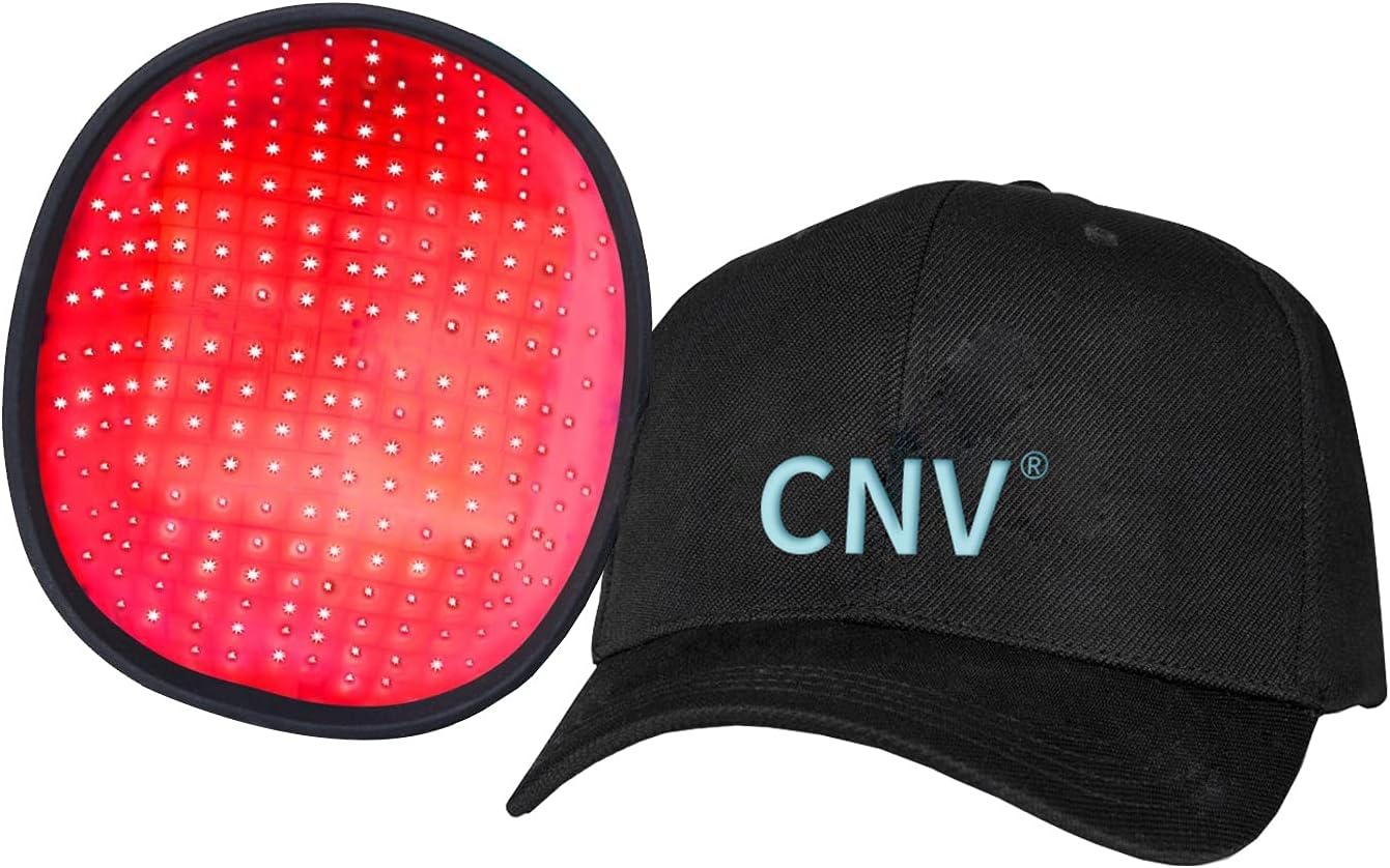 CNV Laser Hair Growth System,Hair Regrowth for Men and Women Device,200 Medical-Grade Lasers Hair ReGrow Helmet & Cap & Hat & Comb,FDA-Cleared,Promotes Hair Regrowth (Black)