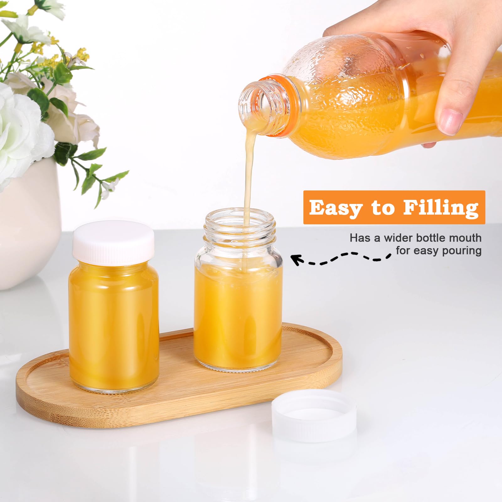 10 Pièces Petite Bouteille En Verre, 60ml Mini Bouteille Verre Avec