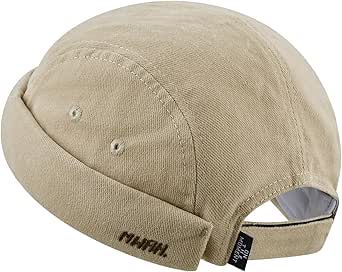 CLAPE Docker Cap Baumwolle - Verstellbare Mütze Ohne Schirm Mit UV-Schutz