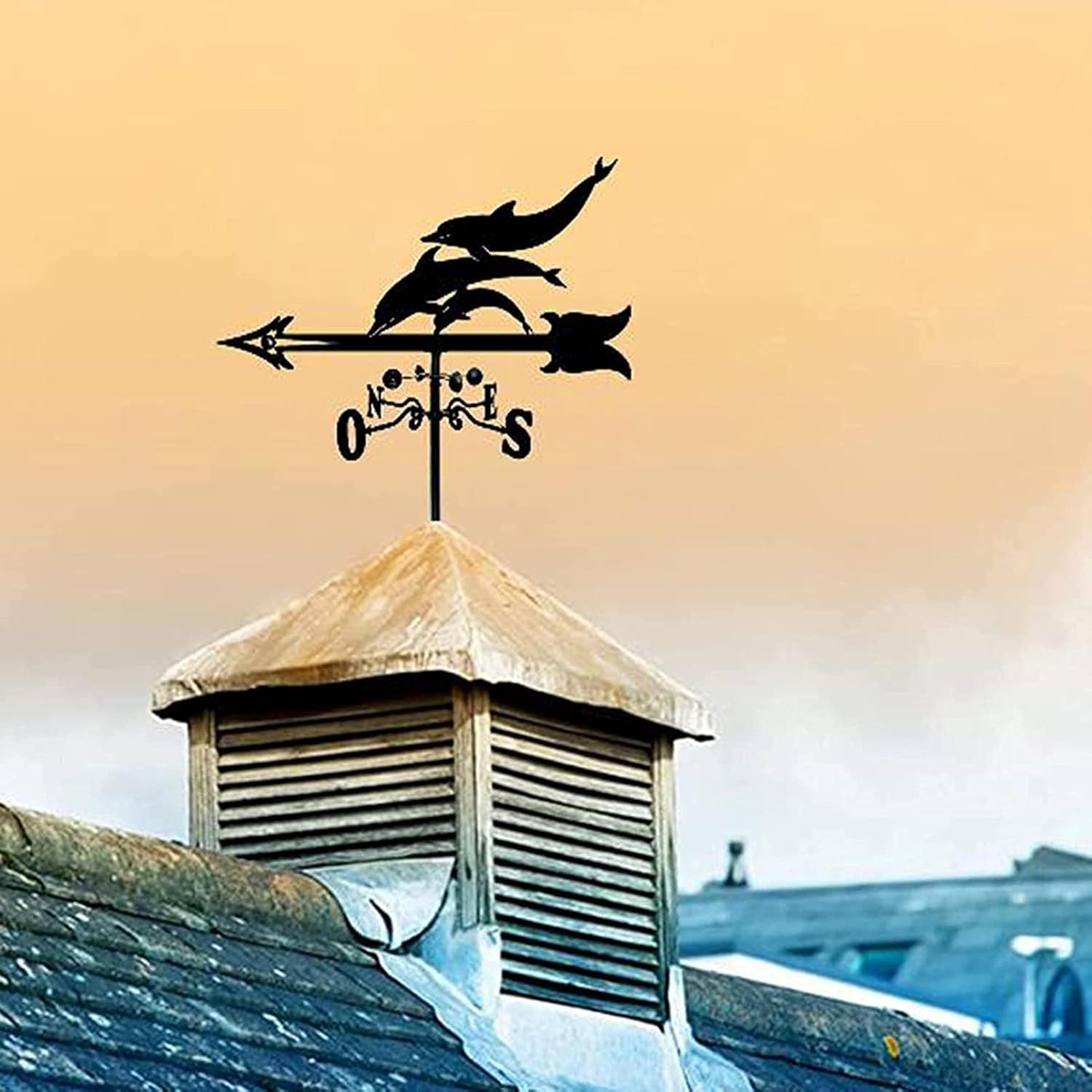 Wind Vane Decorative Weather Vanes Garden Mount Yard Stake Wind Direction Indicator Garden Stake Weather Vane Professional Measuring Tool Garden Yard image 5