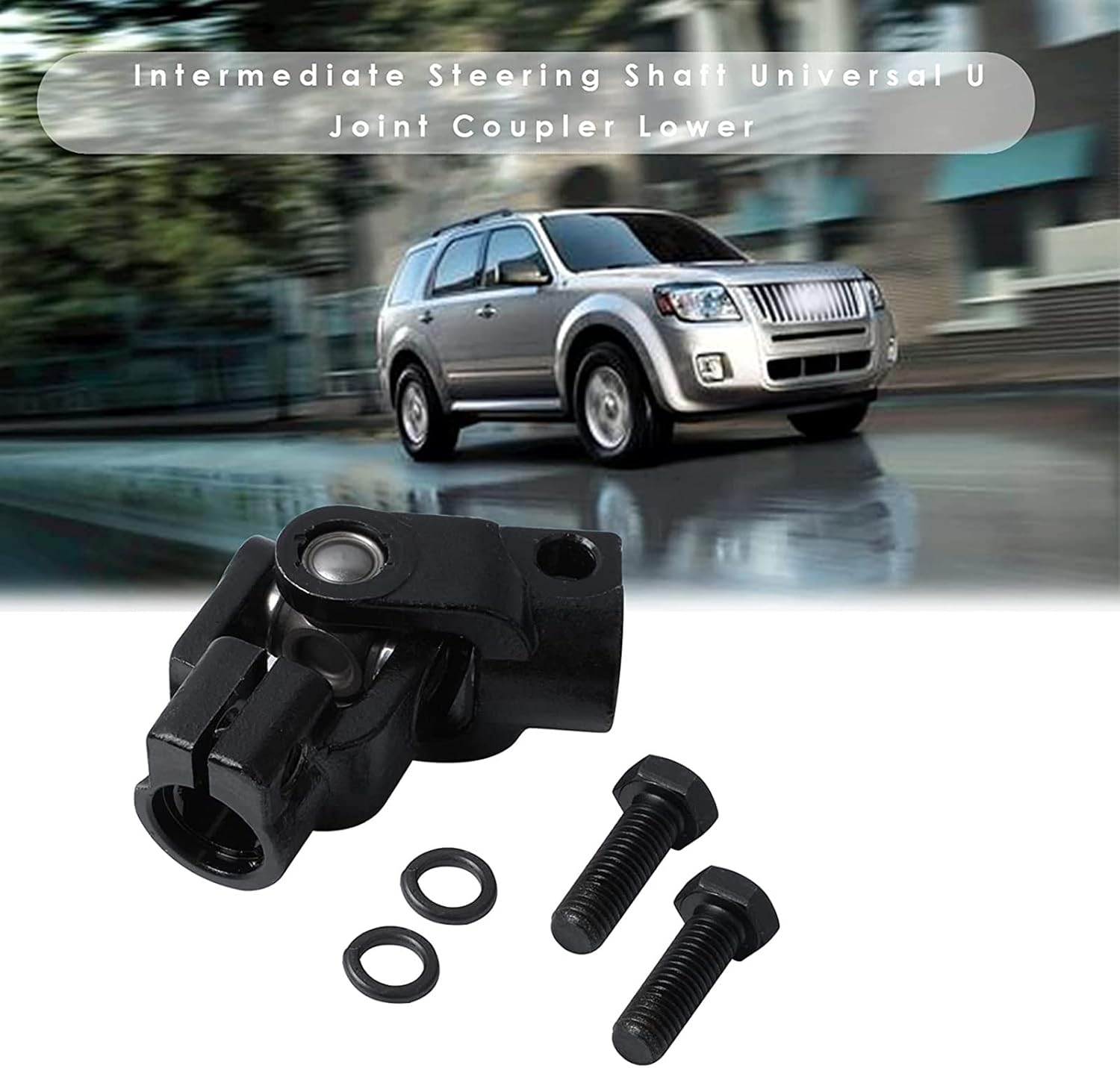 8L8Z3B676E Lower Intermediate Steering Shaft Universal U Joint Coupler Compatible with 2008-2012 Ford Escape, 2008-2011 Mercury Mariner,2008-2011 Mazda Tribute Replace 8L8Z3B676C ZZC032850B 425-358