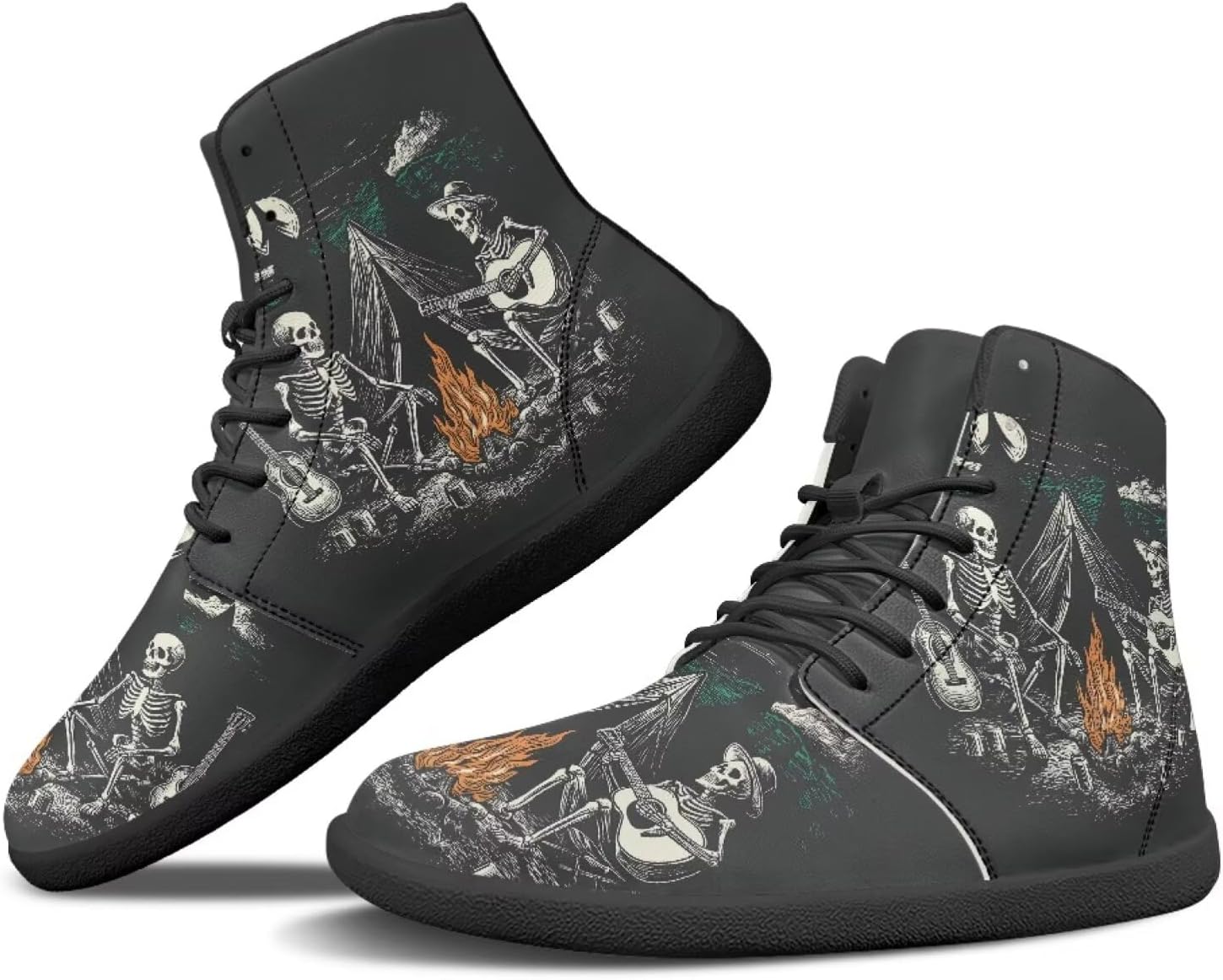 Binienty Barefoot Hunting Boots Men Women Waterproof PU Leather High Tops Sneakers Ankle Support Athletic Shoes