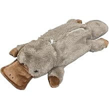 حقيبة أقلام ZQW Cute Animal بسحاب - حقيبة تنظيم مستحضرات التجميل متعددة الوظائف، حقيبة صغيرة للمجوهرات الأساسية للسفر والحمل اليومي لخلد الماء